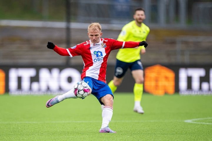 Henrik Loholt Kristiansen spilte for Ranheim frem til i fjor sommer. Da ble han først lånt ut til oss, før han på starten av året signerte fast kontrakt med klubben. Vi er glade for å ha deg på laget! FOTO: Lars Opstad / Kladd.no