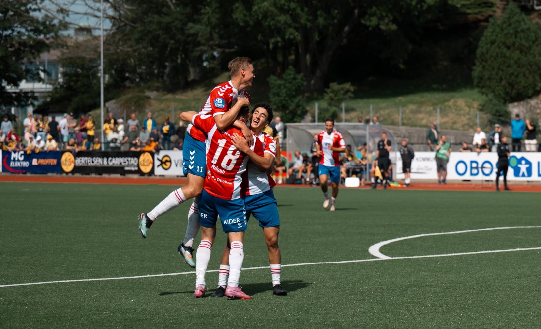 Gutta feirer scoring i 5-0 seieren mot Egersund sist.